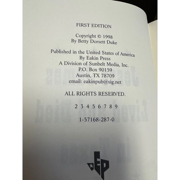 Jesse James Lived and Died in Texas by Betty D. Duke (1998, Hardcover) - Picture 3 of 4